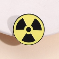 Creative Radioactive Radiation Logo Brooch Badge Backpack Denim Fashion Accessories Trend Metal Pins