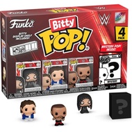 Bitty Pop! : WWE Mini Collectible Toys 4-Pack - Undertaker, British Bulldog, Batista, & Mystery Chas