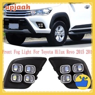 1Set Replacement Parts Accessories for Toyota Hilux Revo 2015 2016 Front Bumper LED Turn Signal Lig