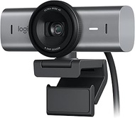 Logitech MX Brio Ultra HD 4K Collaboration and Streaming Webcam, 1080p at 60 FPS, Dual Noise Reducin