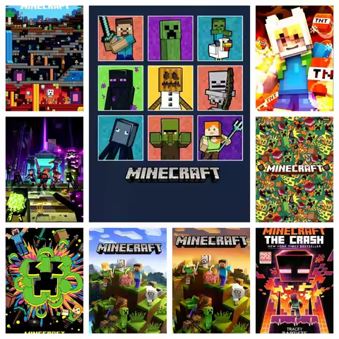 Game Mine-C-Crafts Block Embroidery Square Hanging Printed Art 5d Diamond Painting Mosaic Stitch New
