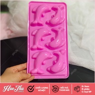 Jelly mold, Dolphin ice tray filled with 3D and 4D jelly