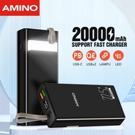 AMINO AP20 Powerbank 20000 mAh LED Digital Display Power Bank Super Fa