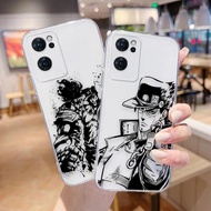 Hot Anime JOJO Adventure Cool Man Transparent Phone Case For OPPO RENO 8 7 6 5 4 4F F21 7Z 6 6Z 5 5F 2Z FIND X5 X3 A92 A83 A73 A72 A55 A52 A12 A11 A5 A3S PRO LITE 5G 4G