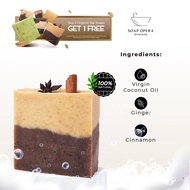 Soap Opera Cinnamon and Ginger Energizing Handmade Bar Soap