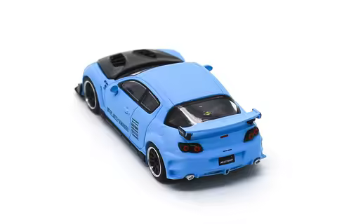 Pop Race 1:64 RX-8 RE AMEMIYA LIGHT BLUE (NEW TOOLING) Model Car