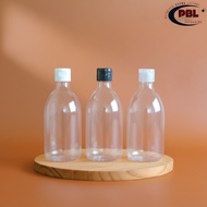 300ml HS Fliptop Bottle natural - Smooth Neck Fliptop Cap 24 Color Variants 300ml Pet Plastic Bottle