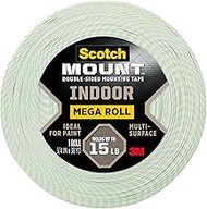Scotch-Mount™ Indoor Double-Sided Mounting Tape Mega Roll, 110H-MR, 3/4 in x 1,368 in (1,9 cm x 34.7