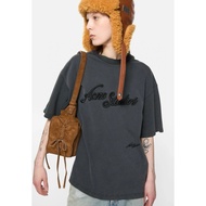 Acne Studio 25 Three-Dimensional Embossed 3D Embroidered Logo Round Neck Short-Sleeved T-Shirt, Unis