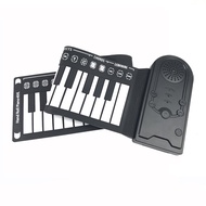YQ5 49 Keys Roll Piano Portable ABS Plastic Flexible Roll Up Piano Electronic Soft Keyboard Piano Silicone Rubber Keyboa
