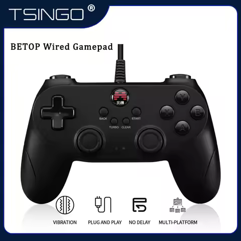 TSINGO BETOP D2E 2M USB Wired Gamepad For Android/PC/TV Box/PS4/PS3 Vibration Motor Game Controller