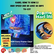 HDMI Male to HDMI Male 2.1 High Speed UHD 8K 60Hz 48 Gbps TQ X37 100cm Cable