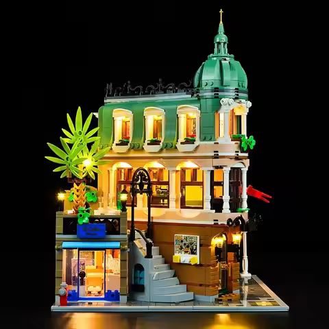 LED Lighting Set Suitable for LEGO Boutique Hotel 10297 Building Blocks DIY Lamp Toys(Not Include Mo