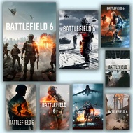 Video Game B-battlefield 6 Painting Calligraphy Waterproof Aesthetic Wall Art Designed Living Room B