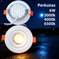 PERKUNAS 6W LED COB EYE BALL Downlight Round Recessed Ceiling Light Lampu Siling Tanam Jimat