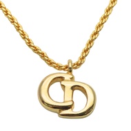 Christian Dior CD Logo 項鍊，金屬材質 [二手]