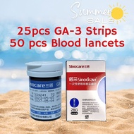 GA-3 Sinocare 25pcs lancets and 50 lancets