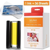 1 Pack Ink Cassette + 36 Sheets Photo Paper KP-36IN KP-108IN KP108IN Compatible Canon Selphy CP Series CP1300 CP1200 CP1000 CP910 CP900 Photo Printers ALRY