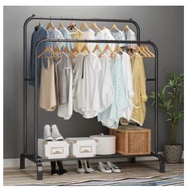 Drying Rack Heavy Duty Double Pole 110cm Ampaian Gantung Baju Tahan Lasak Drying Rack IKEA Style