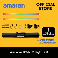 Aputure Amaran PT4c 2 Light Kit RGBWW Pixel Tube Light 16 Pixels App Control (4ft)