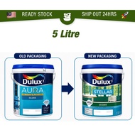 5L ICI DULUX Water-Based Gloss Stellar / Aura Gloss Water Base Wood Metal Paint  Dry Low Odour Cat K