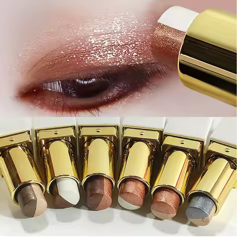 Double Color Eyeshadow Stick Glitter Highlight Shadow Stick Eye Makeup Waterproof Lasting Shimmer Me
