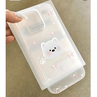 White Art Cute Puppy Casing Infinix 10 Plus 60Pro Plus hot 60i Note 50 Pro Smart 9 I 712 Play 12I 30