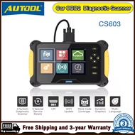 AUTOOL CS603 OBD2 รถ เครื่องมือการวินิจฉัยอัตโนมัติเครื่องมือสแกนเครื่องยนต์ ABS ที่เครื่องอ่านโค้ดน