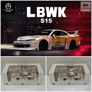 Time Micro 1/64 Nissan Silvia S15 ⚠️🆕⚠️  #23 LBWK Super Silhouette "White Lightning" w/ Figure