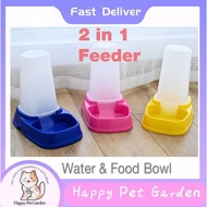 Pet Feeder Bowl Bekas Makanan Kucing Automatik Mangkuk Tempat Letak Makanan Pinggan Piring Kucing Ma