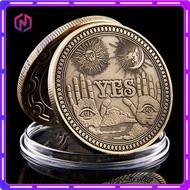 Creative Metal Decision Flip Coin Novelty Gift Ornament 3D Embossed Antique Bronze Coin