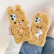 Curly Bear Hug Animal Apple 11 Suitable for iPhone12/13pro max Phone Case 87plus Shock-resistant XR 
