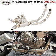Slip-On For Aprilia RS660 RS 660 Tuono 660 Link Pipe Escape Moto Motorcycle Exhaust System Tuono RS6