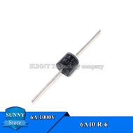 100Pcs 6A10 R-6 rectifier diode 6A/1000V New,guaranteed quality