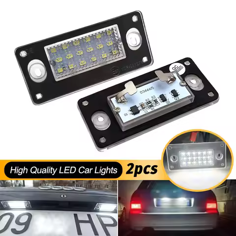 2Pcs CANbus Error Free LED Rear Number Plate Light Lamp For Audi A4 B5 S4 RS4 Avant/Kombi/Sedan 1999
