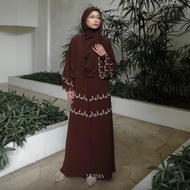 Mutma- FITRI ABAYA OUTER ONLY- Gamis- Dress- Embroidered Abaya- Muslim Clothing Wanita