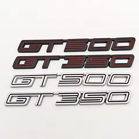 3D Metal Car Sticker logo GT350 GT500 sticker Rear Trunk Fender Side Door Emblem For Frod Mustang SH