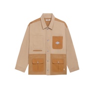 [Moo 12/25] Workwear Parka Jackets เสื้อแจ็กเก็ตแขนยาว ผ้าคอตตอน แต่งฮู้ดแบบถอดได้ กระเป๋าหน้า 4 ใบ 