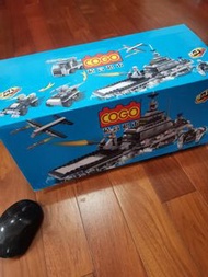 全新8合1 積高積木 COGO 艦隊戰車飛機船