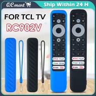 【Ship in 24H】 TCL Smart TV Remote Control with Silicon Remote Case for TCL RC902V Replacement