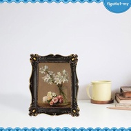 [figatia1] Picture Frame Vintage Photos Photo Holder Decor Bedroom Baroque Frames B 7inch , Black, 7