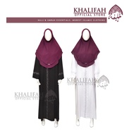 JUBAH PEREMPUAN MUSLIMAH PLUS SIZE PLAIN SULAM BERPOKET UNTUK HAJI DAN UMRAH