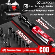 Pneumatic Original Ratchet Wrench 90NM Ratchet Air Wrench 1/2, Suitable for Air Compressors