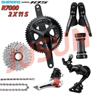 SHIMANO 105 R7000 Groupset 2x11 Speed Disc Brake Derailleurs Shifter Road Bike Mechanical Disc Brake