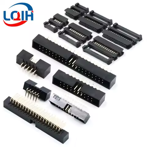 10PCS 2.0mm Pitch FC 6/8/10/12/14/16/18/20/24/26/30/34/40/50Pin Female IDC Socket Connector Ribbon C