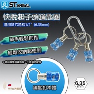 [STANBAL STANBAL] Quick Release Screwdriver Bit Keychain Key Ring Screwdriver Bit Type Hex Shaft Qui