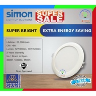 Simon Valor model LED Downlight 17W 6inch 12W 4inch Sirim Approved led downlight