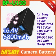 6800mAh 97.92Wh BP-U100 Battery for Sony Camera EX260 EX280 Z280 FS5 7 FX6 Z190 EX1R EX200 BP-U30 U9