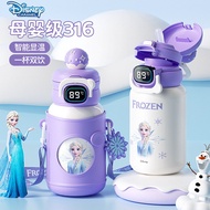 water bottle kids water bottle Disney Princess Elsa Smart Thermos Cup Children Double Drinking Stain