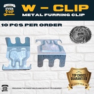 10PCS W-CLIP | METAL FURRING CLIP | W-CLIP